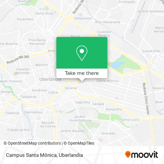 Mapa Campus Santa Mônica