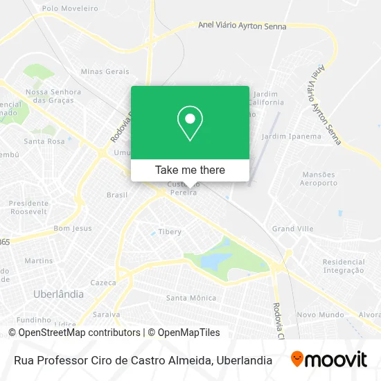 Rua Professor Ciro de Castro Almeida map