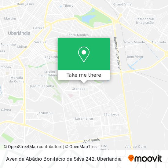 Mapa Avenida Abádio Bonifácio da Silva 242