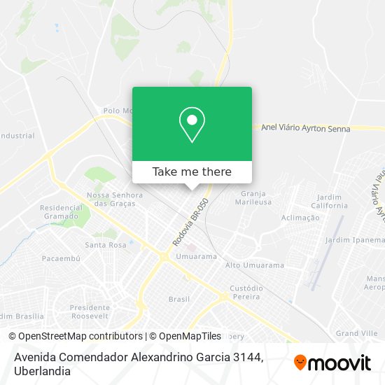 Mapa Avenida Comendador Alexandrino Garcia 3144