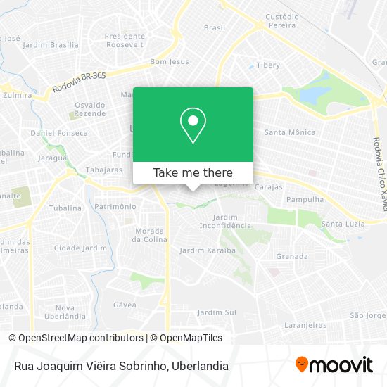 Rua Joaquim Viêira Sobrinho map