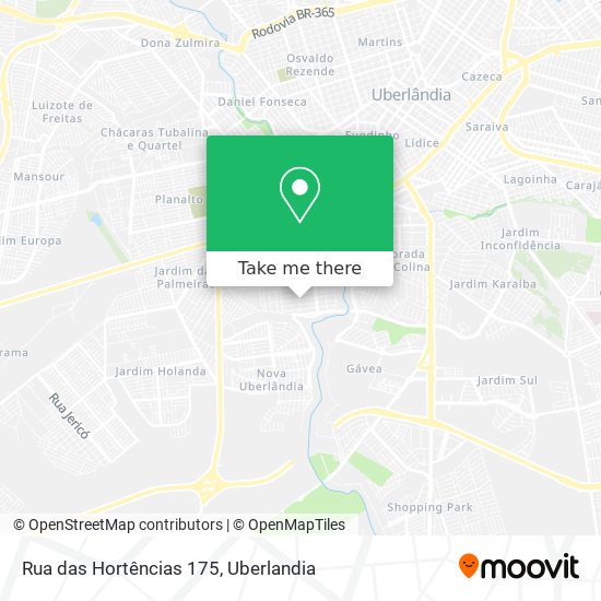 Rua das Hortências 175 map