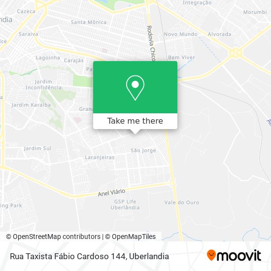 Mapa Rua Taxista Fábio Cardoso 144
