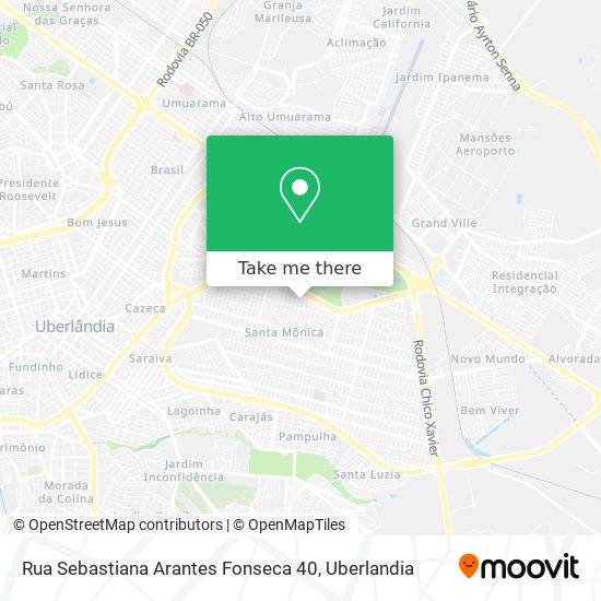 Rua Sebastiana Arantes Fonseca 40 map
