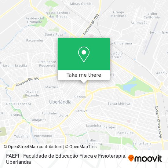FAEFI - Faculdade de Educação Física e Fisioterapia map