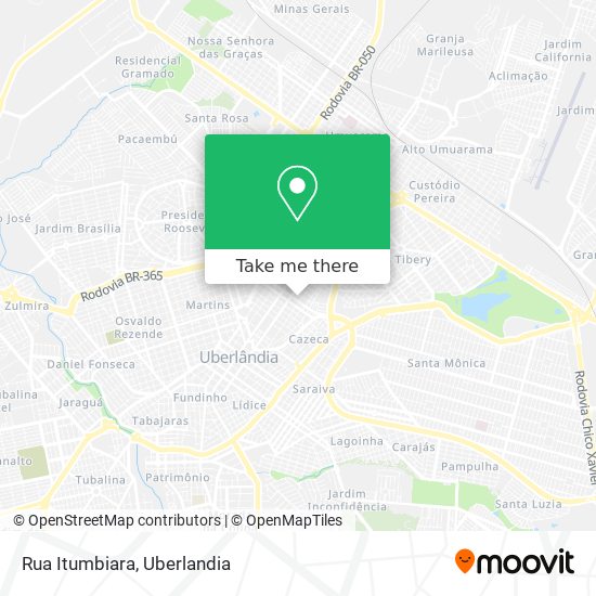 Mapa Rua Itumbiara