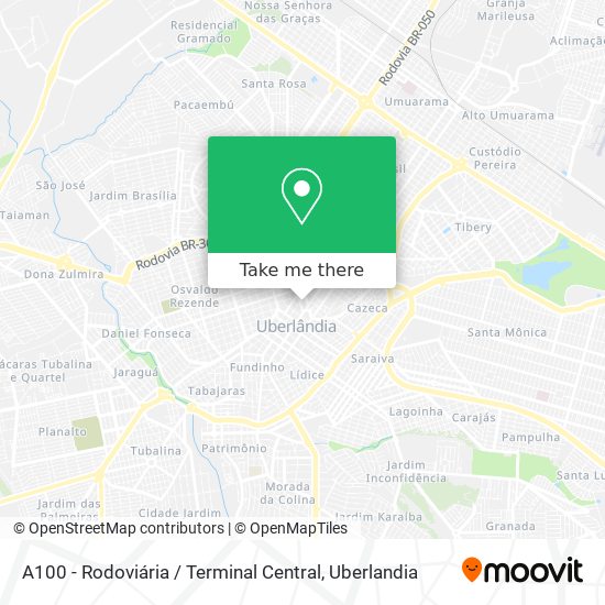 A100 - Rodoviária / Terminal Central map