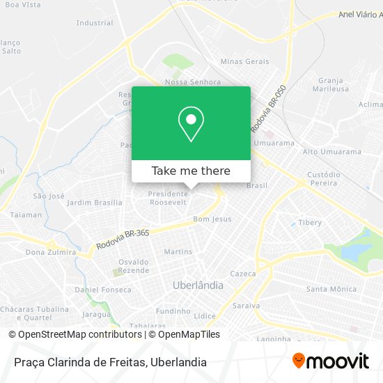 Mapa Praça Clarinda de Freitas