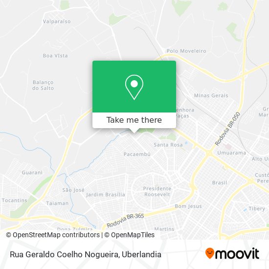 Mapa Rua Geraldo Coelho Nogueira