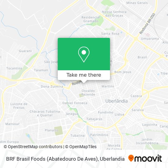 BRF Brasil Foods (Abatedouro De Aves) map