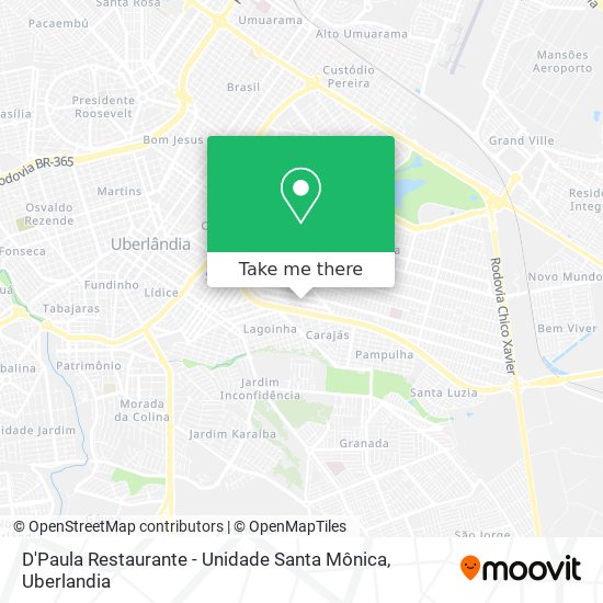 D'Paula Restaurante - Unidade Santa Mônica map