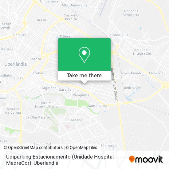Udiparking Estacionamento (Unidade Hospital MadreCor) map