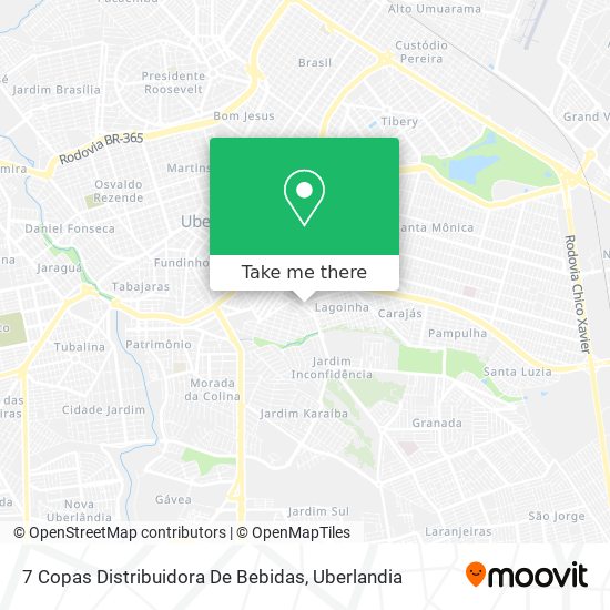 7 Copas Distribuidora De Bebidas map
