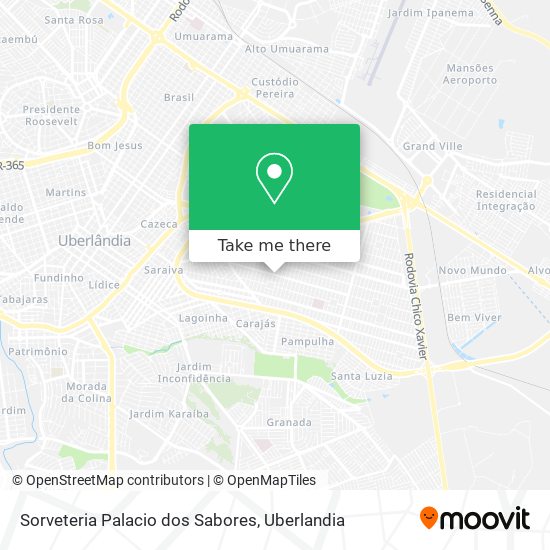 Sorveteria Palacio dos Sabores map