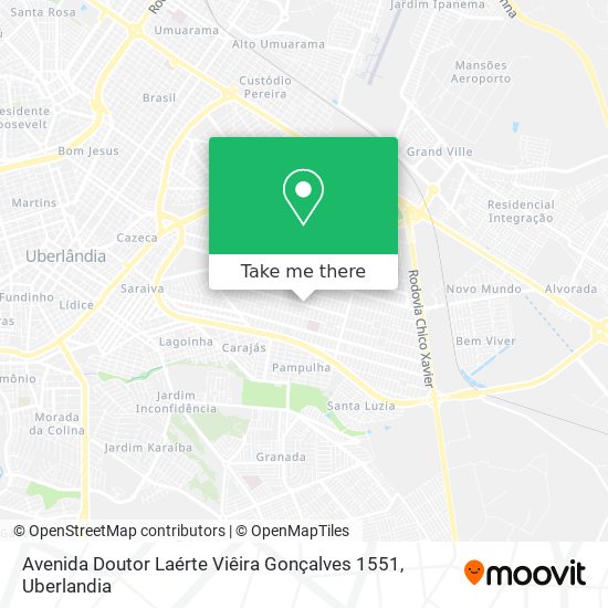 Avenida Doutor Laérte Viêira Gonçalves 1551 map