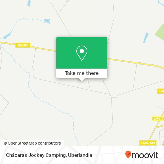 Chácaras Jockey Camping map