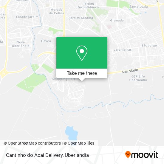 Cantinho do Acai Delivery map