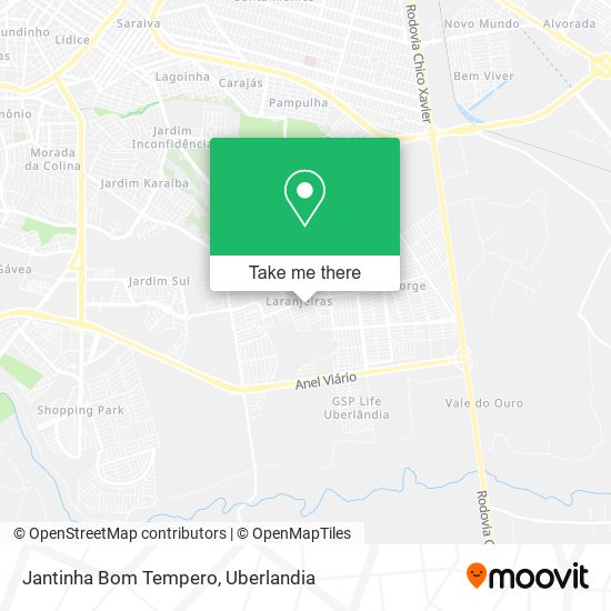 Jantinha Bom Tempero map