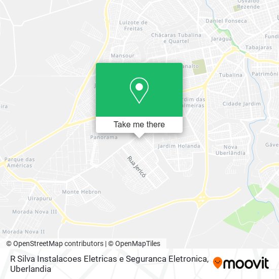 Mapa R Silva Instalacoes Eletricas e Seguranca Eletronica