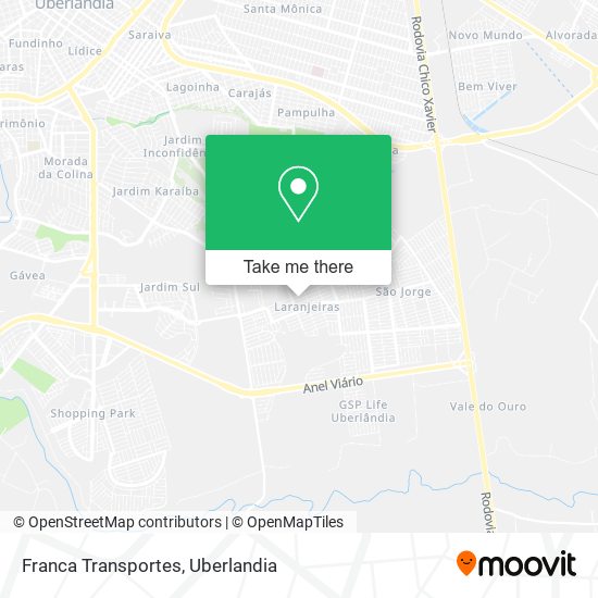 Mapa Franca Transportes