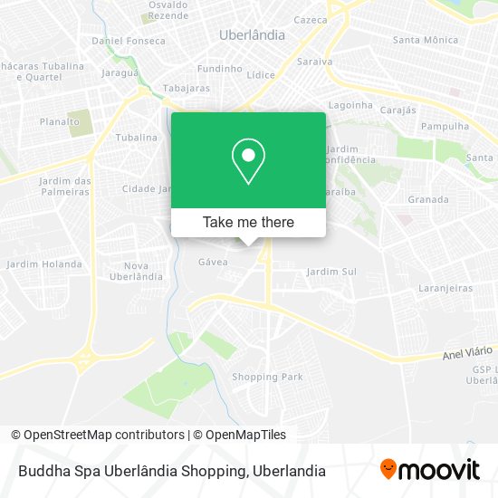 Mapa Buddha Spa Uberlândia Shopping