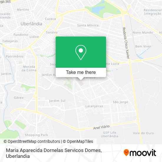 Mapa Maria Aparecida Dornelas Servicos Domes