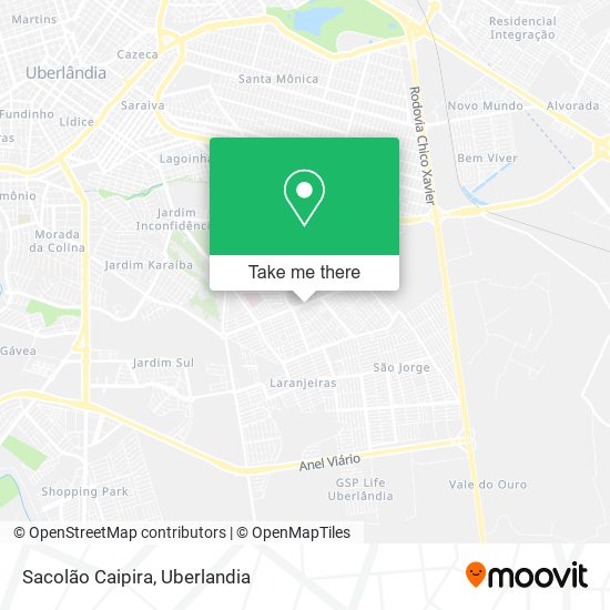 Sacolão Caipira map