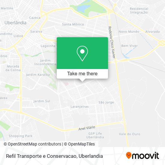 Mapa Refil Transporte e Conservacao