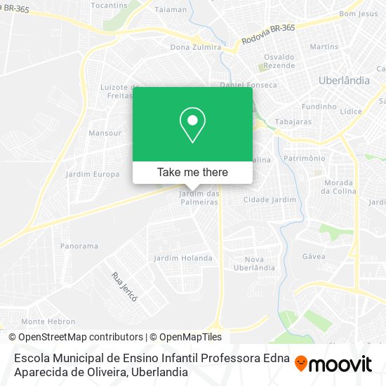 Escola Municipal de Ensino Infantil Professora Edna Aparecida de Oliveira map