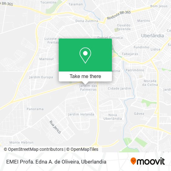 Mapa EMEI Profa. Edna A. de Oliveira