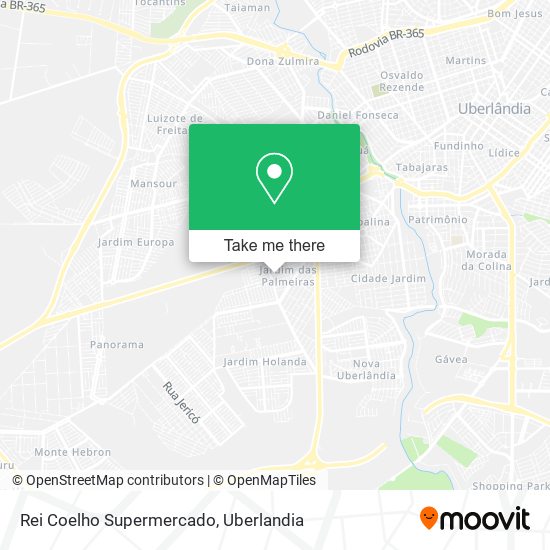 Mapa Rei Coelho Supermercado