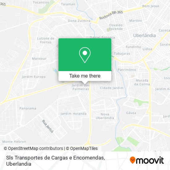 Sls Transportes de Cargas e Encomendas map