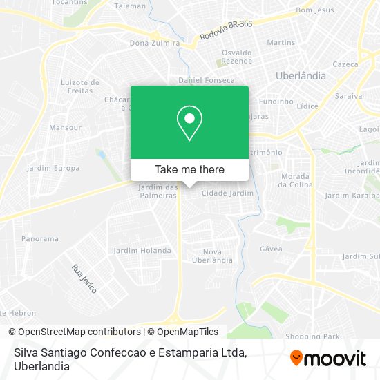 Mapa Silva Santiago Confeccao e Estamparia Ltda