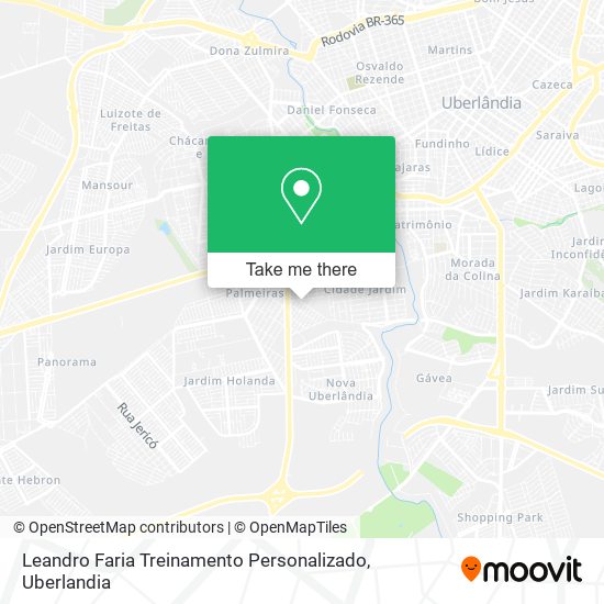 Leandro Faria Treinamento Personalizado map