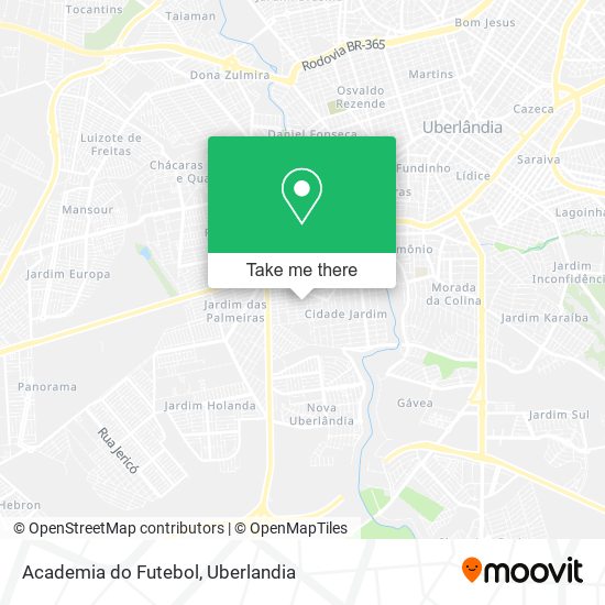 Academia do Futebol map