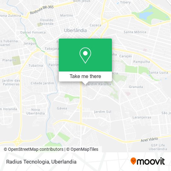 Radius Tecnologia map