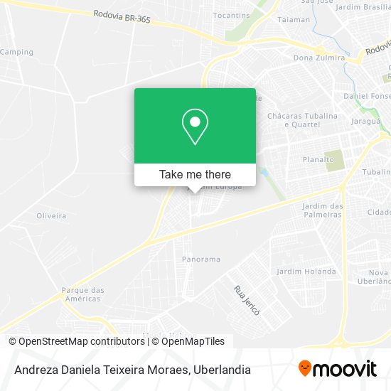 Andreza Daniela Teixeira Moraes map