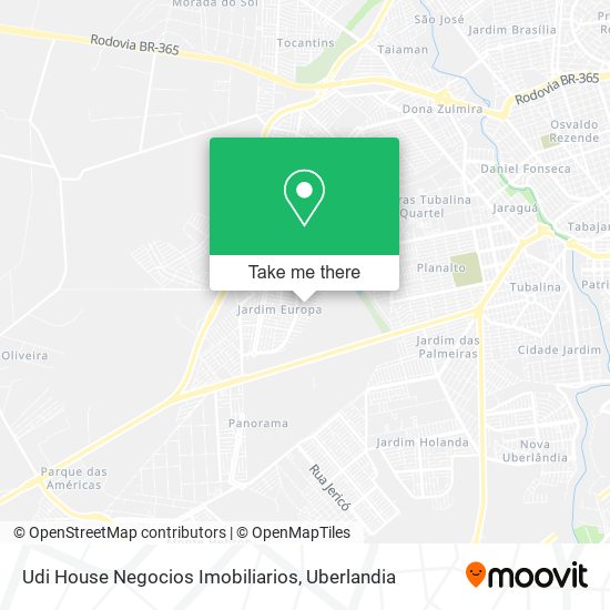 Udi House Negocios Imobiliarios map