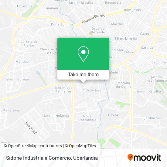 Sidone Industria e Comercio map