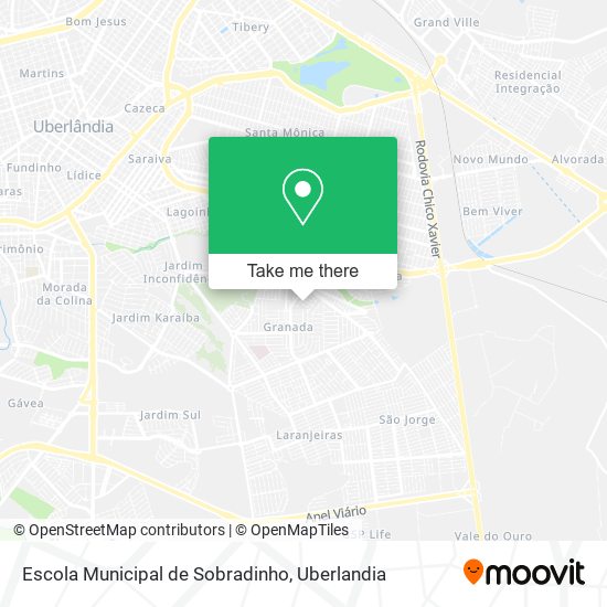 Mapa Escola Municipal de Sobradinho