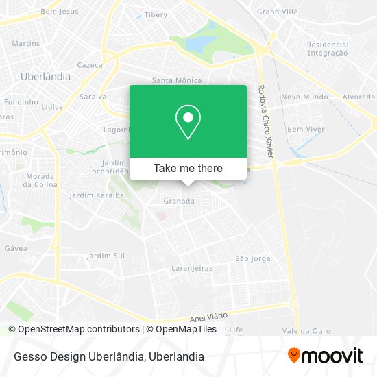 Gesso Design Uberlândia map