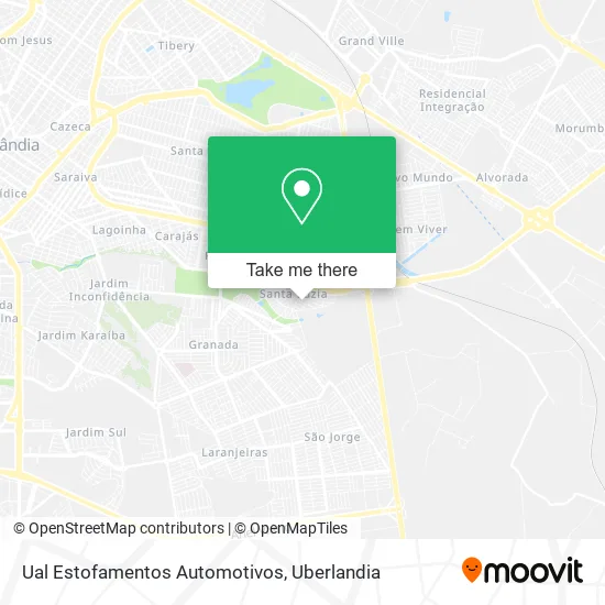 Ual Estofamentos Automotivos map
