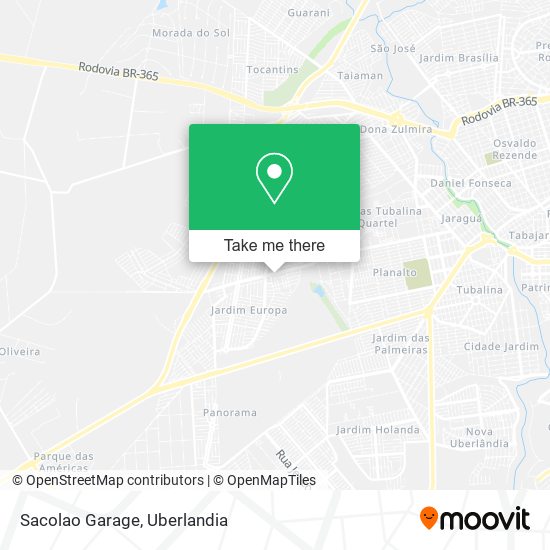 Mapa Sacolao Garage