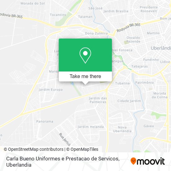 Mapa Carla Bueno Uniformes e Prestacao de Servicos