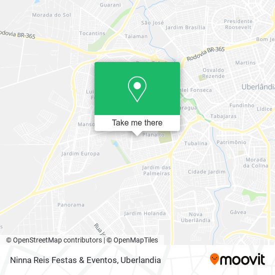 Mapa Ninna Reis Festas & Eventos