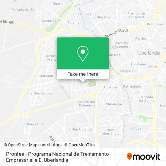 Prontee - Programa Nacional de Treinamento Empresarial e E map