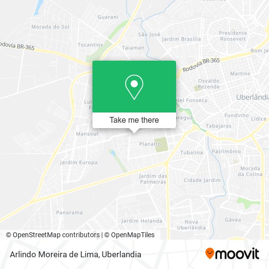 Mapa Arlindo Moreira de Lima
