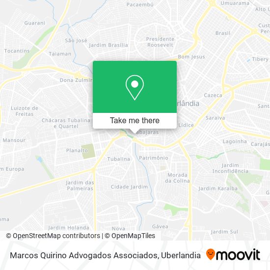 Mapa Marcos Quirino Advogados Associados
