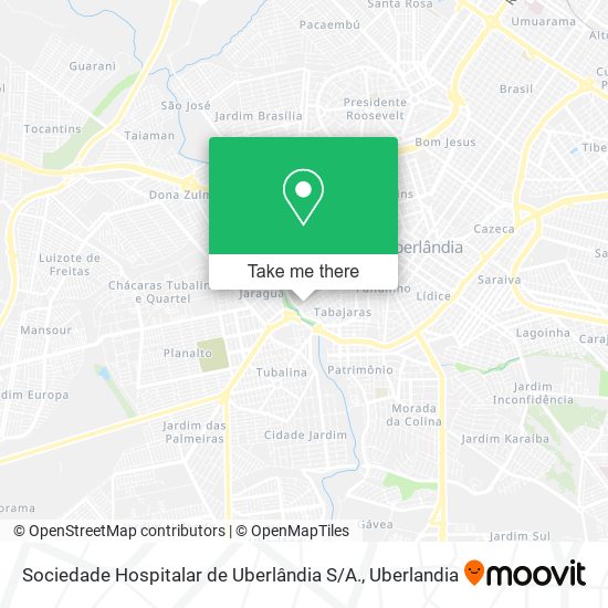 Sociedade Hospitalar de Uberlândia S / A. map
