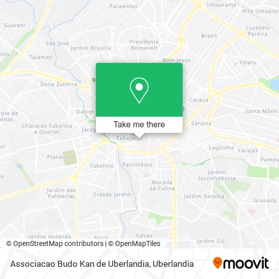 Associacao Budo Kan de Uberlandia map